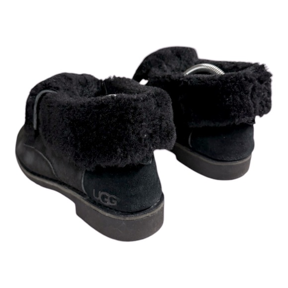 Ugg Quicy Black Boots Size 7.5 - Picture 4 of 8